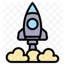 Rocket Spaceship Launch Icon