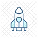 Rocket Space Vehicle Aerospace Engineering Icon