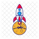 Rocket Astronaut Cosmos Icon