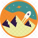 A Cool Astronaut Badge Icon Outer Space This Icon Will Surely Give Your Taste Of A Fun Life Icon