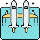 Rocket Carrier Plane Aeroplane Aircraft Icon