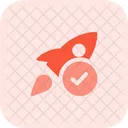 Rocket Check Startup Check Check Icon