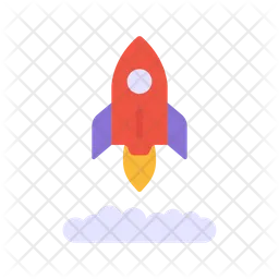 Rocket Flying  Icon