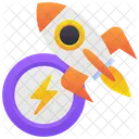 Rocket Energy Battery Icon