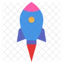 Rocket Spaceship Launch Icon