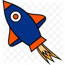 Rocket Spaceship Launch Icon