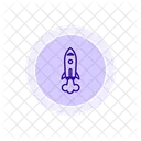 Rocket Spaceship Launch Icon