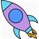 Spaceship Launch Startup Icon