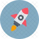 Spaceship Launch Startup Icon