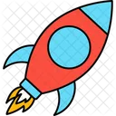 Spaceship Launch Startup Icon