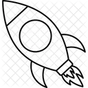 Spaceship Launch Startup Icon