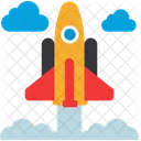 Rocket Spaceship Launch Icon