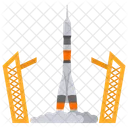 Rocket Launch Space Exploration Aerospace Technology Icon