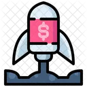 Rocket Spaceship Launch Icon