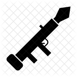 Rocket launcher Icon - Download in Glyph Style