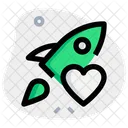 Rocket Love Favorite Startup Favorite Rocket Icon