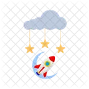 Moon Night Sky Icon