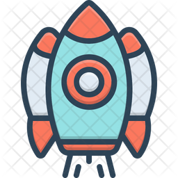 Download Free Rocket Ship Icon Of Colored Outline Style Available In Svg Png Eps Ai Icon Fonts