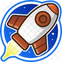 Rocket Sticker  Icon