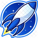 Rocket Sticker  Icon