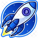 Rocket Sticker  Icon