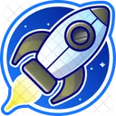 Rocket Sticker  Icon