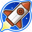 Rocket Sticker  Icon