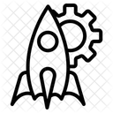 Rocket with setting  Icon