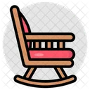 Rocking Chair Easychair Armchair Icon