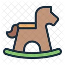 Rocking Horse Baby Toy Wooden Horse Icon