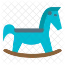 Wooden Horse Toy Child Play Kid Rocking Icon
