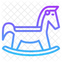 Wooden Horse Toy Child Play Kid Rocking Icon