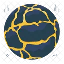 Rockmelt Exploding Earth Planet Icon