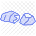 Rocks Duotone Line Icon Icon