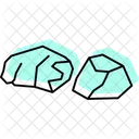 Rocks Color Shadow Thinline Icon Icon