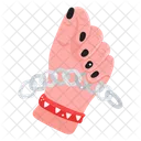 Hand Rockstar Chain Icon