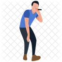 Concert Rock Star Guitar Player Icon