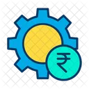 Roda de configuração de rúpias  Ícone