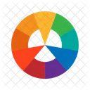 Rodas De Cores Circulos De Cores Em Formato Ícone