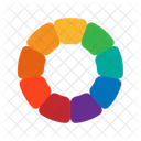 Rodas De Cores Circulos De Cores Em Formato Ícone