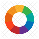 Rodas De Cores Circulos De Cores Em Formato Ícone