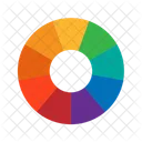 Rodas De Cores Circulos De Cores Em Formato Ícone