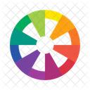 Roda De Cores Cor Design Icon