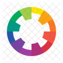 Roda De Cores Cor Design Icon