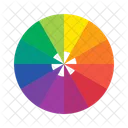 Roda De Cores Cor Design Icon