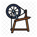 Roda de fiar algodão  Icon