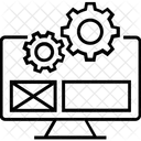 Roda Dentada Monitor Preferencias Ícone