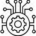 Roda Dentada Dados Gerenciamento Ícone