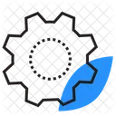 Roda Dentada Engrenagem Folha Ícone