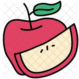 Rodaja de manzana  Icono